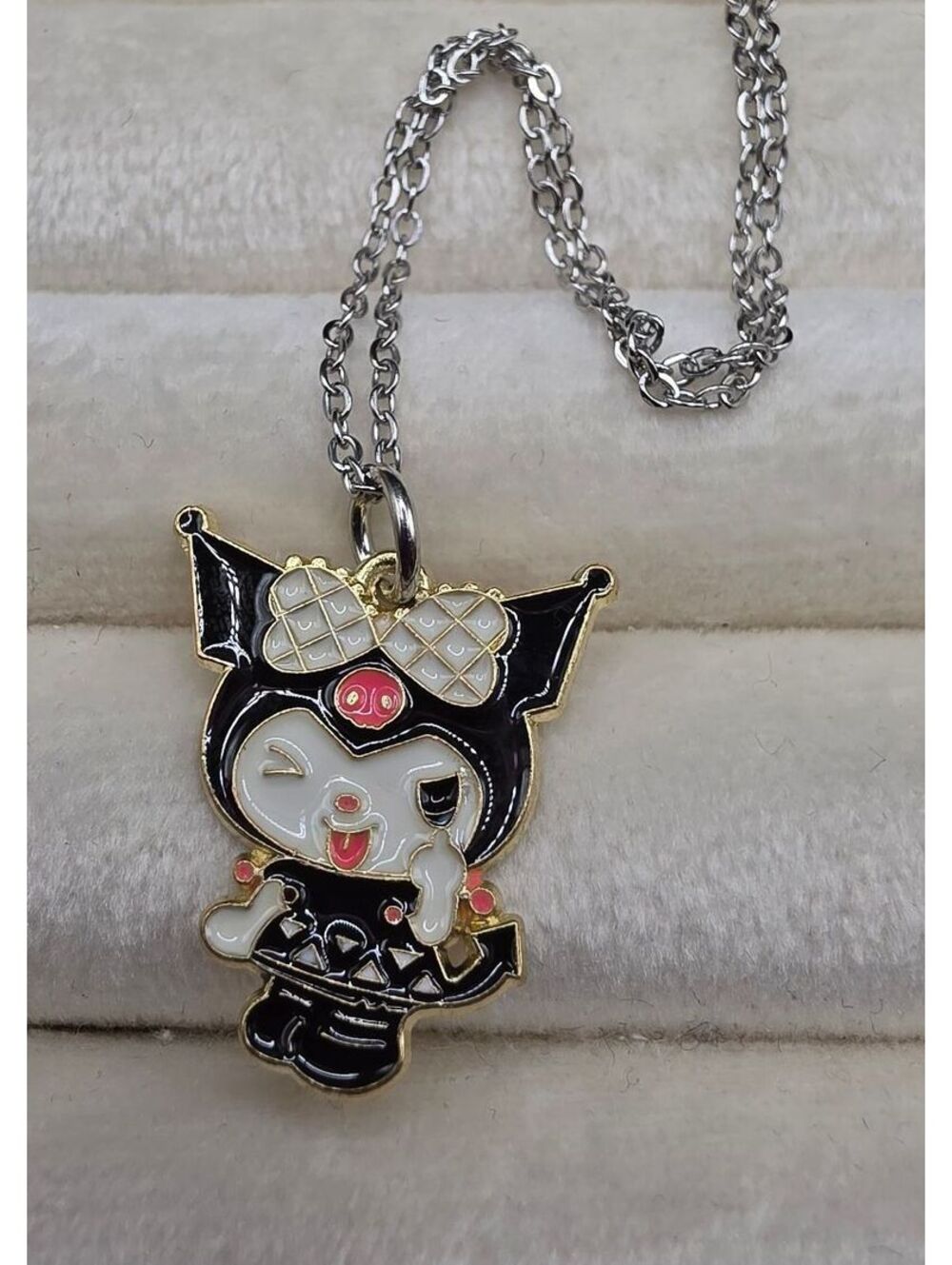 Hello Kitty Kuromi Cartoon Character Stainless Steel Necklace